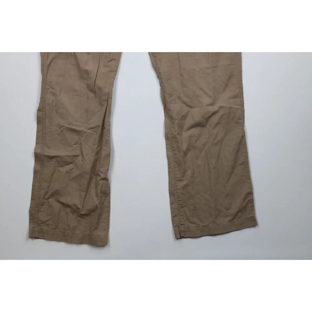 Vintage Banana Republic Mens 36x34 Faded Linen Blend Wide Leg Harem Pants Beige